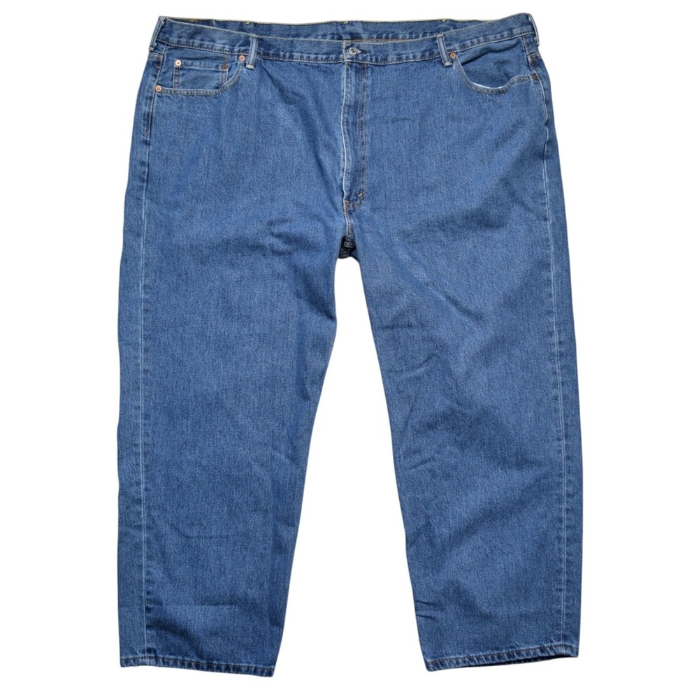 Levi's 550 Relaxed Fit Tapered Leg Denim Blue Jeans Men's Big & Tall 54x30